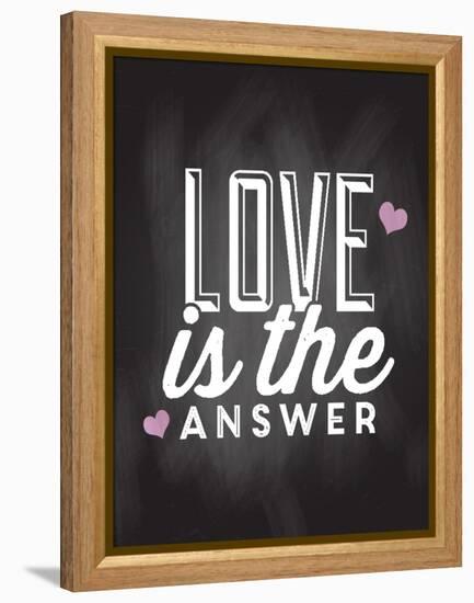 Love is the Answer-Kimberly Allen-Framed Stretched Canvas