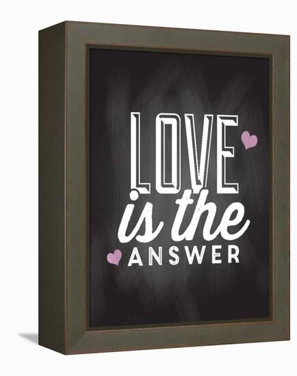 Love is the Answer-Kimberly Allen-Framed Stretched Canvas