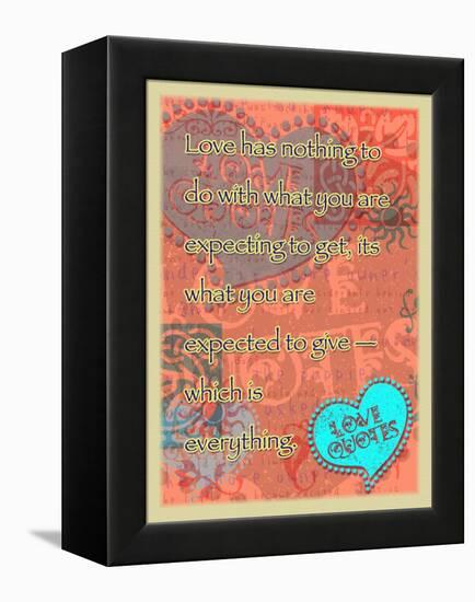 Love Is to Give Everything-Cathy Cute-Framed Premier Image Canvas