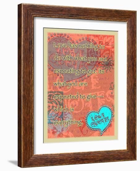 Love Is to Give Everything-Cathy Cute-Framed Giclee Print