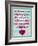 Love Is When You  Fall Asleep Thinking About-Cathy Cute-Framed Giclee Print