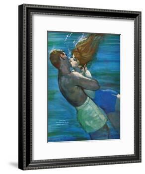 Love Isn't Logical - Saturday Evening Post "Leading Ladies", December 5, 1959 pg.23-Coby Whitmore-Framed Giclee Print