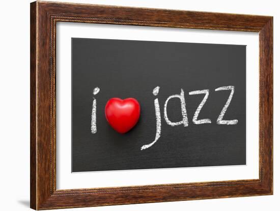 Love Jazz-Yury Zap-Framed Art Print
