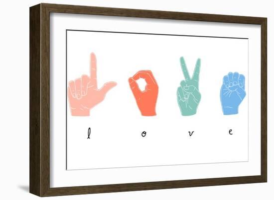 Love Languages III-Emma Scarvey-Framed Art Print