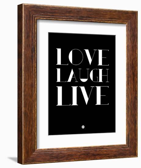 Love Laugh Live 1-NaxArt-Framed Premium Giclee Print