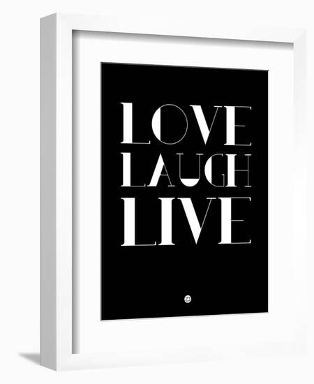 Love Laugh Live 1-NaxArt-Framed Premium Giclee Print