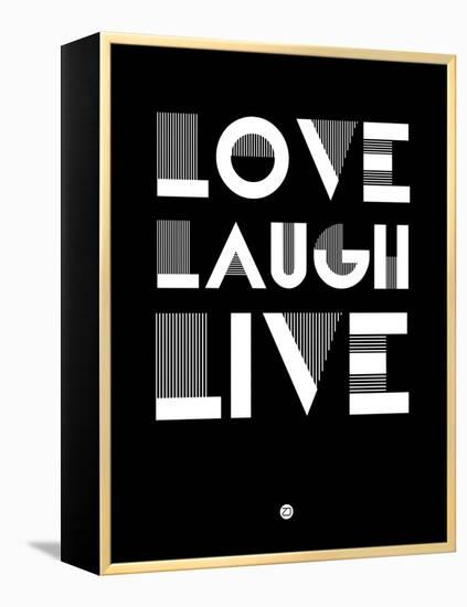 Love Laugh Live 2-NaxArt-Framed Stretched Canvas