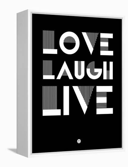 Love Laugh Live 2-NaxArt-Framed Stretched Canvas