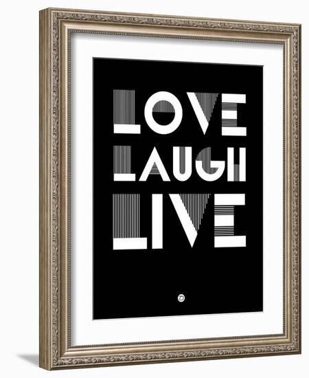 Love Laugh Live 2-NaxArt-Framed Art Print