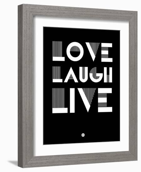 Love Laugh Live 2-NaxArt-Framed Art Print