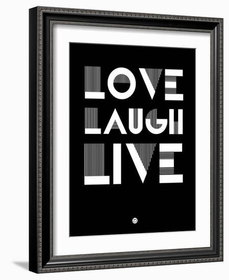 Love Laugh Live 2-NaxArt-Framed Art Print