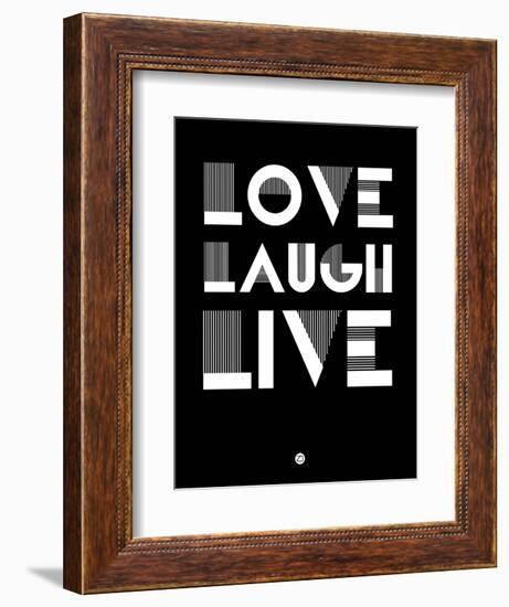 Love Laugh Live 2-NaxArt-Framed Art Print