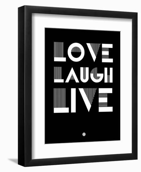 Love Laugh Live 2-NaxArt-Framed Art Print