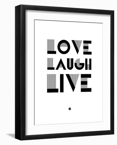 Love Laugh Live 3-NaxArt-Framed Art Print