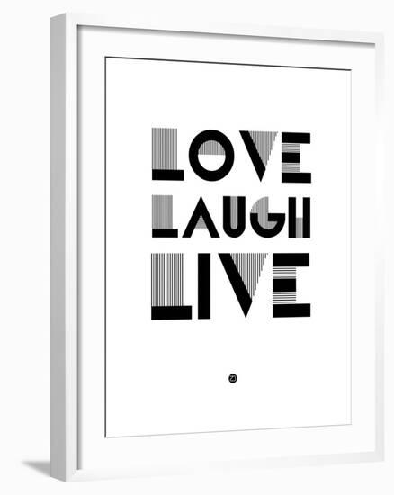 Love Laugh Live 3-NaxArt-Framed Art Print