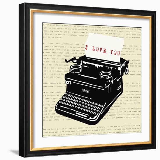 Love Letter-The Vintage Collection-Framed Giclee Print