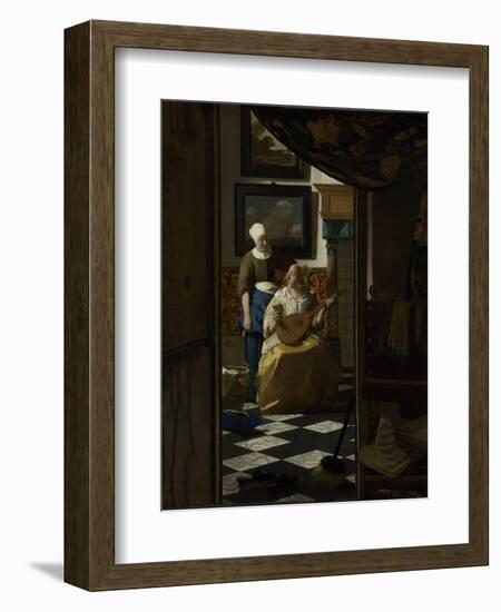 Love Letter-Johannes Vermeer-Framed Art Print