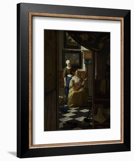 Love Letter-Johannes Vermeer-Framed Art Print