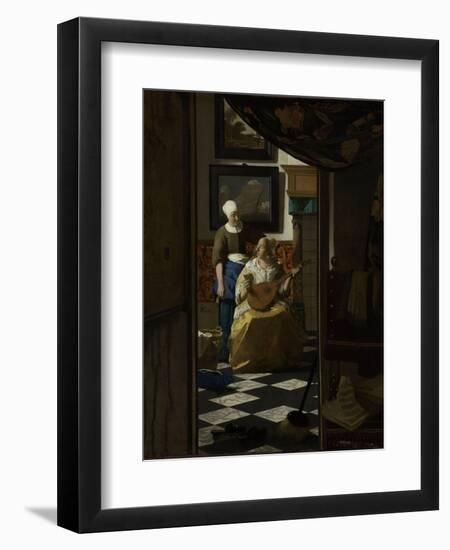 Love Letter-Johannes Vermeer-Framed Art Print