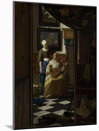 Love Letter-Johannes Vermeer-Mounted Art Print