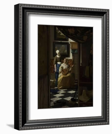 Love Letter-Johannes Vermeer-Framed Premium Giclee Print