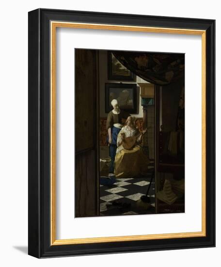 Love Letter-Johannes Vermeer-Framed Premium Giclee Print