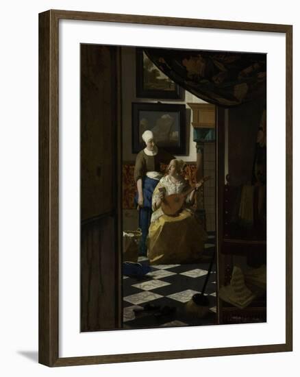 Love Letter-Johannes Vermeer-Framed Art Print