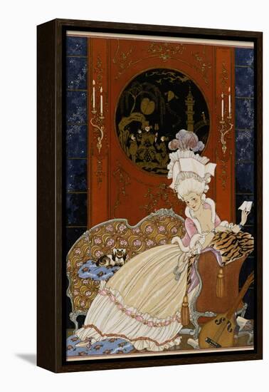 Love Letter-Georges Barbier-Framed Premier Image Canvas