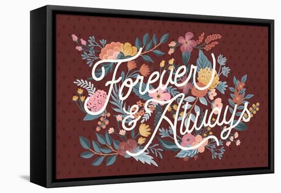 Love Letters II Forever-Laura Marshall-Framed Stretched Canvas