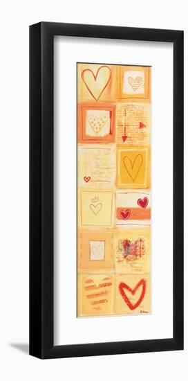 Love Letters in Yellow-Anna Flores-Framed Art Print