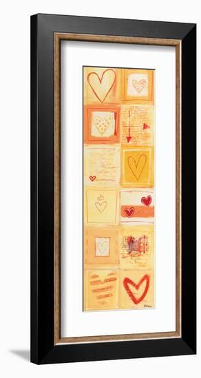 Love Letters in Yellow-Anna Flores-Framed Art Print