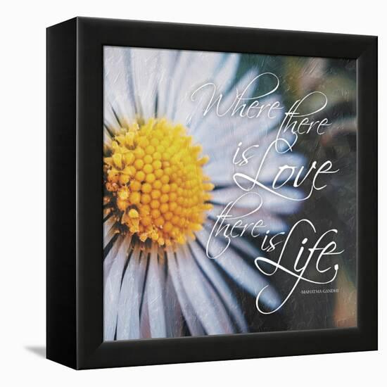 Love Life-Jace Grey-Framed Stretched Canvas