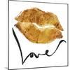 Love Lips Gold-OnRei-Mounted Art Print