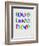 Love Lives Here Poster-NaxArt-Framed Art Print