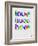 Love Lives Here Poster-NaxArt-Framed Art Print