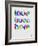 Love Lives Here Poster-NaxArt-Framed Art Print