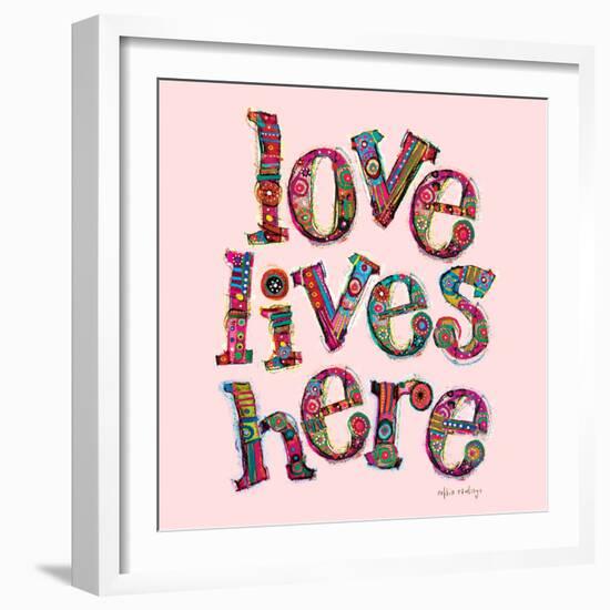 Love Lives Here-Robbin Rawlings-Framed Art Print