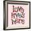 Love Lives Here-Robbin Rawlings-Framed Art Print