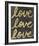 Love Love Love-Lottie Fontaine-Framed Giclee Print