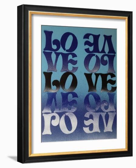 Love Love Love-Abstract Graffiti-Framed Giclee Print