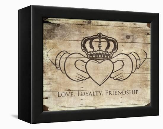 Love Loyalty Friendship-Jace Grey-Framed Stretched Canvas