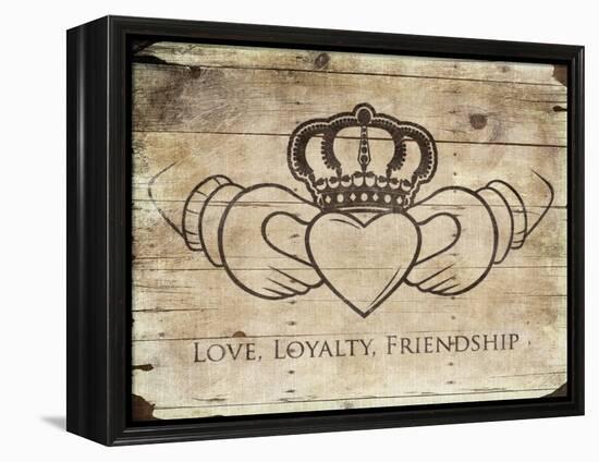 Love Loyalty Friendship-Jace Grey-Framed Stretched Canvas