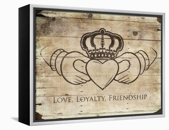 Love Loyalty Friendship-Jace Grey-Framed Stretched Canvas