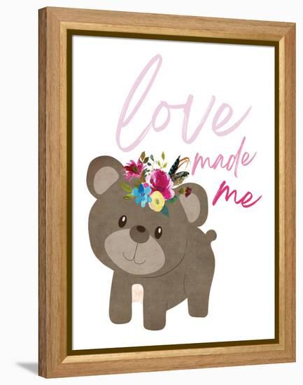 Love Made Me Bear-Jennifer McCully-Framed Stretched Canvas