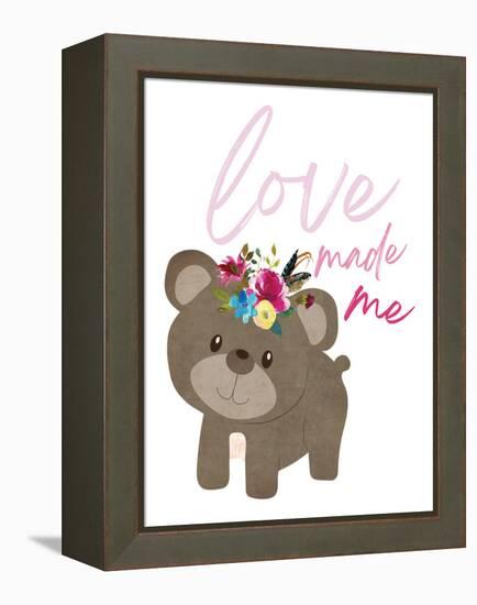 Love Made Me Bear-Jennifer McCully-Framed Stretched Canvas