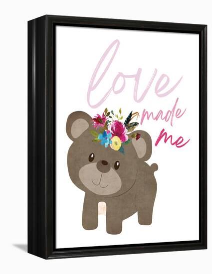 Love Made Me Bear-Jennifer McCully-Framed Stretched Canvas