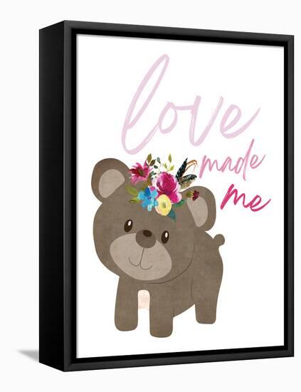 Love Made Me Bear-Jennifer McCully-Framed Stretched Canvas
