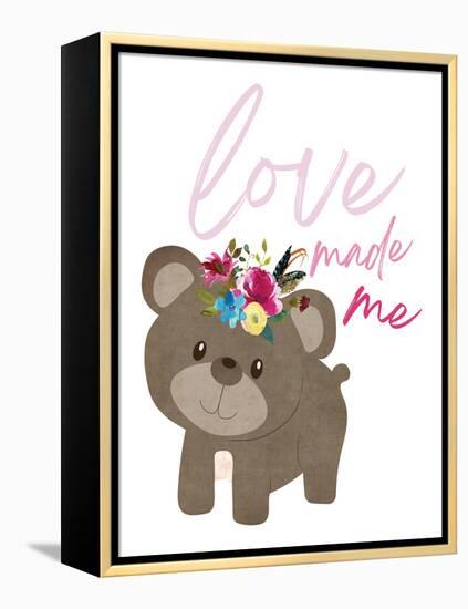 Love Made Me Bear-Jennifer McCully-Framed Stretched Canvas