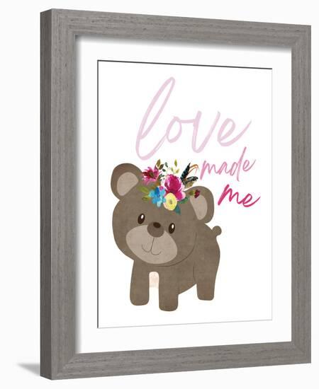 Love Made Me Bear-Jennifer McCully-Framed Art Print