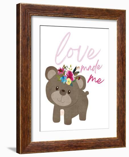 Love Made Me Bear-Jennifer McCully-Framed Art Print